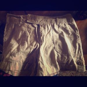 Banana Republic Tan Linen Shorts